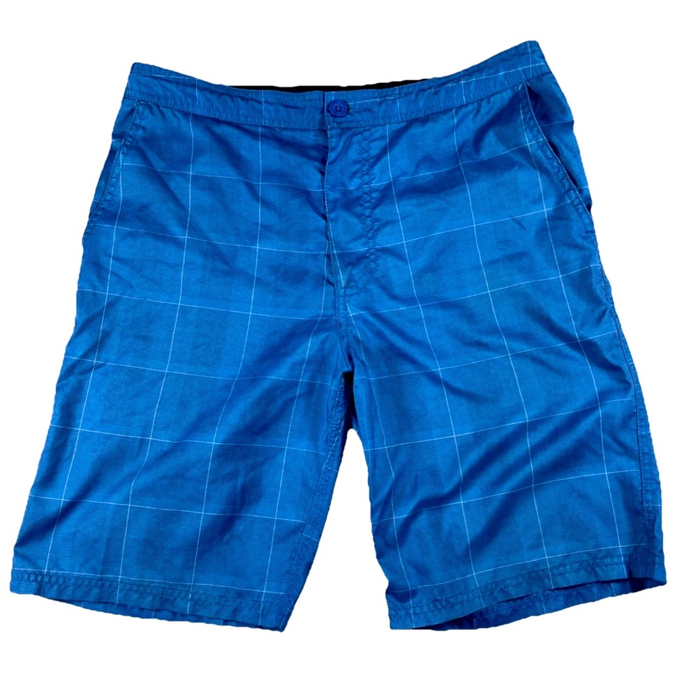 Mambo Australia Board Shorts Men’s 32‎ Blue Checker Pattern